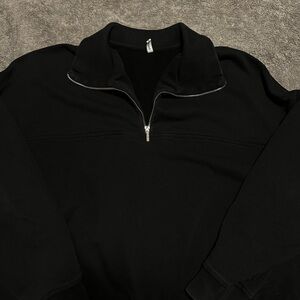 Black Half-Zip women’s hoodie